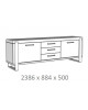 Salle à manger Udine K661 Bois de Teck Orange 1,779.00