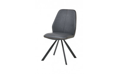 Chaise 1902 PU gris / tissu brun 99,00 €