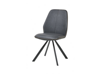 Chaise 1902 PU gris / tissu brun 99,00 €