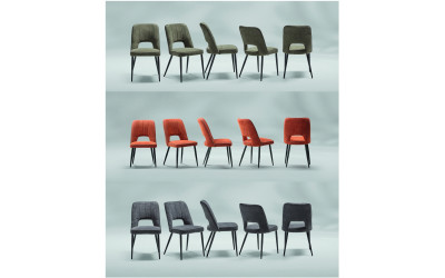 Chaise ST 2204 Brique - Anthracite - Vert 128,00 €