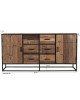 Dressoir Dakota Riverwood massif & Metal