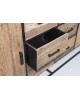 Dressoir Dakota Riverwood massif & Metal