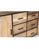 Dressoir Dakota Riverwood massif & Metal