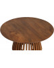 Table basse ronde piétement Colonne Manguier