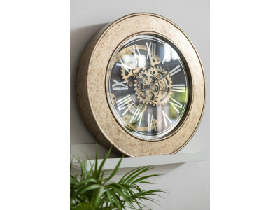 Horloge Mecanisme Mdf Antique Or JLINE