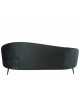 Sofa 180 cm Elisabeth Metal Microfibres Vert