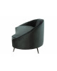 Sofa 180 cm Elisabeth Metal Microfibres Vert