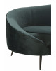 Sofa 180 cm Elisabeth Metal Microfibres Vert