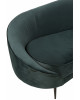 Sofa 180 cm Elisabeth Metal Microfibres Vert