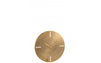 Horloge Ronde Metal Mat Or Mat Small