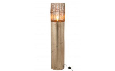 Lampe Sur Pied Haute Metal Antique Marron JLINE
