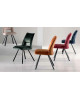 Chaise Aix Velours 6 coloris