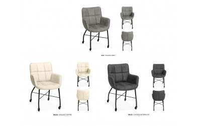 Chaise Maud Roulettes Maxfurn