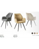 Chaise Dorin avec accoudoirs 3 coloris