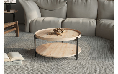 Table Basse 2 Plateaux Diamètre 80 cm 89,00 €