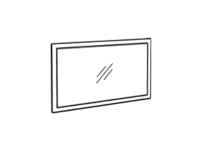 Grand miroir York Promo Meubles Charleroi