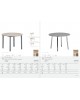 Table de cuisine Perfecta Promo Meubles Charleroi